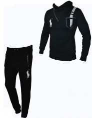 Trening Polo - Ralph Lauren - New Edition - Primavara 2014 - Din bumbac - Pantaloni Conici - Negru - Masuri S M L XL B104 foto