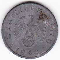 Germania 5 pfennig 1940 A svastica foto