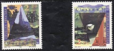 C485 - Croatia 1996 - cat.nr.380-1 neuzat,perfecta stare foto