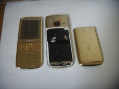 Vand Carcasa Nokia 6700 Classic Clasic GOLD Aurie NOUA COMPLETA Metalica foto