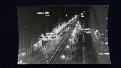Vedere Bucuresti - B-dul Gen. Magheru vazut noaptea - vedere nocturna foto