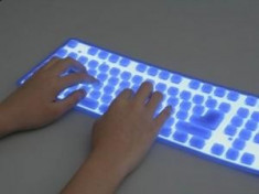 Tastatura Flexibila Iluminata Rezistenta la Apa foto