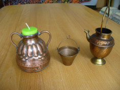 Set vase decor din arama (cupru),modele diverse foto