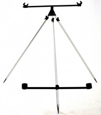 Tripod Rod Pod Pescuit Dunare Rauri Somn Ajustabil 90-160 cm Husa Transport foto