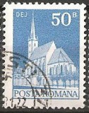 TIMBRE 103b, ROMANIA, 1973, BISERICA REFORMATA DEJ, 50 BANI, STAMPILAT, FARA GUMA; TEMA : ARTA, BISERICA, MONUMENT, ARHITECTURA , CONSTRUCTIE