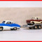 Set WARTBURG 311 COUPE - TRAILER - TRABANT P50 (scara 1/87) BUB