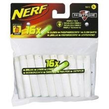Set 16 Nerf Nstrike Glow In Dark Darts foto