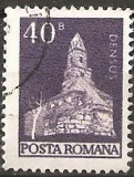 TIMBRE 103d, ROMANIA, MONUMENTE,1973, BISERICA ROMANICA DIN DENSUS, 40 BANI, STAMPILAT; TEMA : ARTA, MONUMENT, ARHITECTURA , CONSTRUCTIE