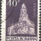 TIMBRE 103d, ROMANIA, MONUMENTE,1973, BISERICA ROMANICA DIN DENSUS, 40 BANI, STAMPILAT; TEMA : ARTA, MONUMENT, ARHITECTURA , CONSTRUCTIE