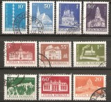 TIMBRE 103, ROMANIA, 1973, MONUMENTE , SERIE COMPLETA, STAMPILATA, ARHITECTURA, Arta, Stampilat