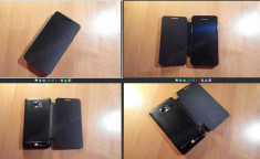 HUSA SAMSUNG GALAXY S2 I9100 FLIP CARTE NEAGRA SCHIMBA CAPAC BATERIE + FOLIE*** TRANSPORT GRATUIT POSTA** foto