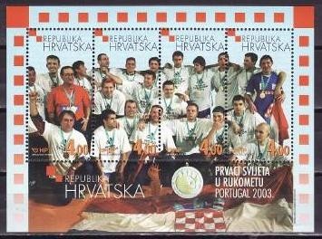 Croatia 2003 - Handbal Colita neuzat,perfecta stare