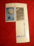 Serie Apollo 8 -1969 Romania ,1 val.cu vigneta