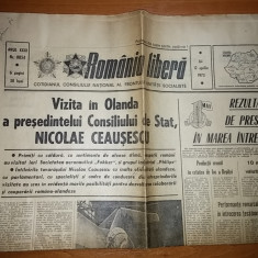 ziarul romania libera 12 aprilie 1973 ( vizita lui ceausescu in olanda )