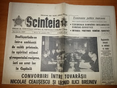 ziarul scanteia 24 noiembrie 1976-convorbirile dintre ceausescu si brejnev foto