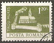 TIMBRE 103g, ROMANIA, MONUMENTE,1973, CETATEA DIN TARGU MURES, 1,20 LEI, STAMPILAT; TEMA : ARTA, MONUMENT, ARHITECTURA , CONSTRUCTIE foto