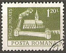 TIMBRE 103g, ROMANIA, MONUMENTE,1973, CETATEA DIN TARGU MURES, 1,20 LEI, STAMPILAT; TEMA : ARTA, MONUMENT, ARHITECTURA , CONSTRUCTIE