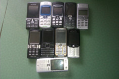 lot 10 telefoane Sony Ericsson functionale, codate foto