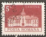 TIMBRE 103e, ROMANIA, MONUMENTE,1973, PALATUL CONSILIULUI POPULAR DIN CRAIOVA, 5 BANI, STAMPILAT; TEMA : ARTA, MONUMENT, ARHITECTURA , CONSTRUCTIE