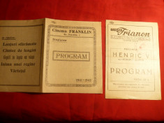 2 Programe Cinema Franklin si Trianon -anii &amp;#039;40 foto