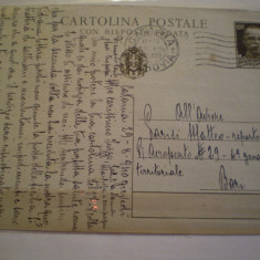 CARTE POSTALA ITALIA - 29. 08. 1940 - CIRCULATA , TIMBRATA .