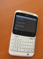Smartphone HTC ChaCha alb - touchscreen+tastatura qwerty - Android 2.3.5 rutat Cha Cha foto