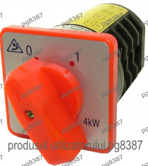 Comutator cu came, 2 pozitii, ON-OFF, 20A, 380V - 125031 foto