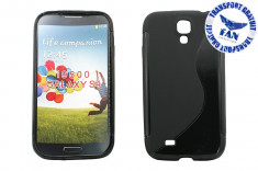 Husa Silicon Samsung Galaxy S4 I9500 Negru (Fan Courier gratuit) foto