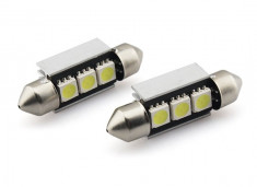 Becuri auto C5W, festoon Canbus 36mm cu 3 LED- uri SMD 5050 foto