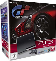 PlayStation 3 320GB PS3 Gran Turismo Bundle, 2 Controllere originale, 4 Jocuri originale foto