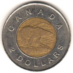 SV * Canada TWO DOLLARS / 2 DOLARI 1996 Elisabeth II bimetal