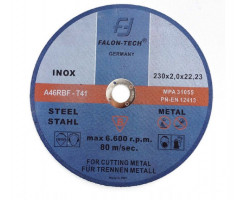 Disc abraziv de taiat 230 x 2,0 mm pentru inox si metal foto