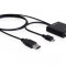 Adaptor MHL tata si USB-A mama la DVI 24+1 mama - 65337
