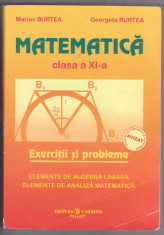 Matematica. Exercitii si probleme. Culegere de probleme clasa a XI (transport 3 lei pt plata in avans) foto