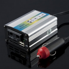 Invertor inverter auto 12v 200W cu port USB foto