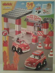 LEGO Pompieri - Set constructie Abrick tip LEGO - Statie Pompieri foto