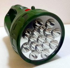 Lanterna reincarcabila / acumulator intern / model armata cu Led-uri YJ-2803 foto
