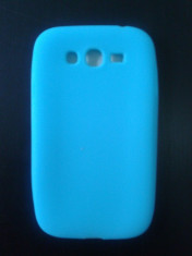 Husa silicon Samsung Galaxy Grand ( albastru deschis) foto