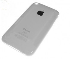 CAPAC BATERIE CARCASA SPATE IPHONE 3G 8GB ALB + SIM TRAY ORIGINAL foto