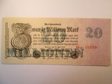 20 milioane marci Germania 1923, bancnota 20 millionen mark marci / 115769