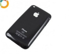 CAPAC BATERIE CARCASA SPATE IPHONE 3GS 16GB NEGRU ORIGINAL foto