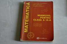 Matematica - Manual clasa a IX a- Laurentiu Panaitopol - Mihai Baluna-2001 foto