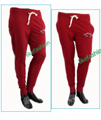 Pantaloni POLO RALPH LAUREN de trening cu turu lasat - culoare grena - pantaloni trening - POZE REALE - cod produs 2447 foto