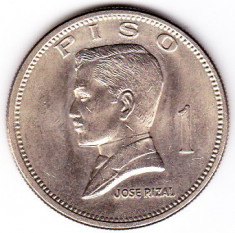 Filipine Philippines 1 PISO 1974 moneda URIASA 35 mm a.UNC/UNC (1) foto