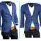 Sacou Tip Zara - albastru - Sacou Slim Fit - Casual Office - POZE REALE - cod produs: 2368