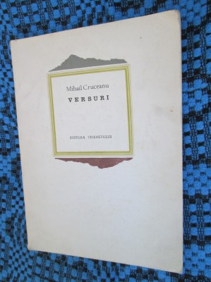 Mihail CRUCEANU - VERSURI (prima editie - 1967) foto