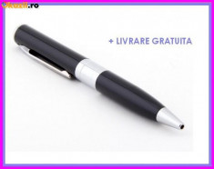 Pix Spion Spy Pen Mini Camera Video Ascunsa, Microfon, Camera, Reportofon 1280x960 AVI Video, Foto 8Gb PRET MIC + LIVRARE GRATUITA foto