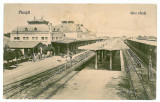 1030 - PLOIESTI, Prahova, Railway Station - old postcard - unused, Necirculata, Printata