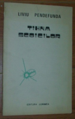 LIVIU PENDEFUNDA - TIHNA SCOICILOR (VERSURI, editia princeps - 1984) [dedicatie / autograf pt. dr. MARIN VOICULESCU] foto