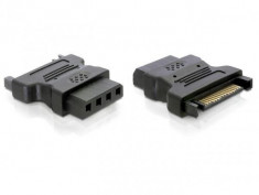 Adaptor alimentare unitate IDE 4 Pin Molex mama la SATA 15 Pin tata - 82326 foto